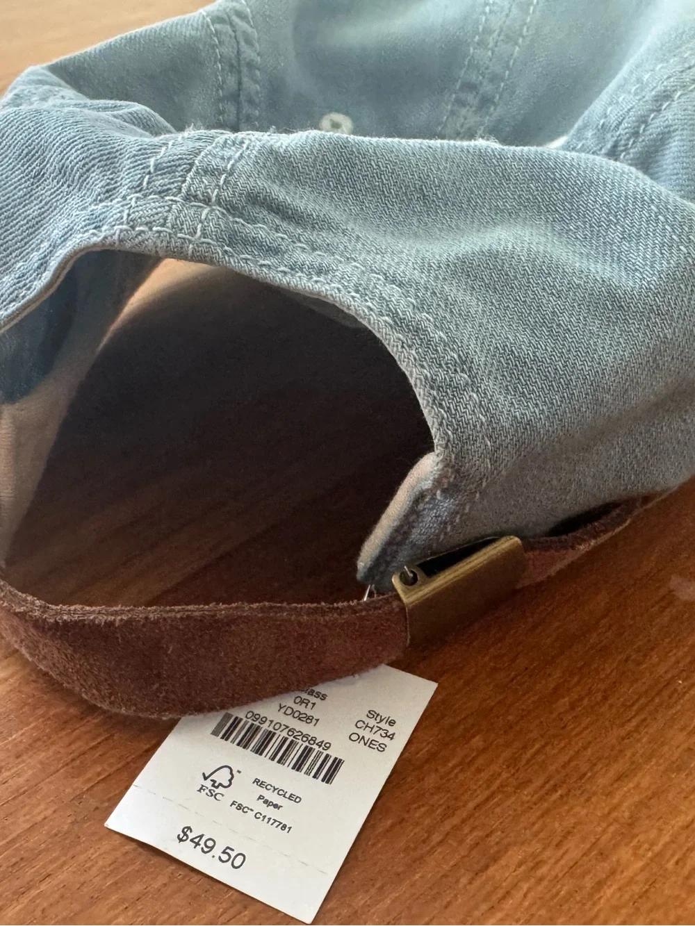 J Crew Denim Baseball Hat